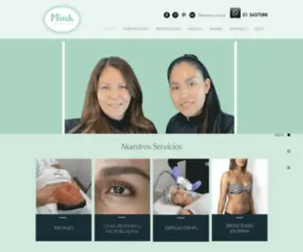 Minkspa.com(Remoción de tatuajes) Screenshot