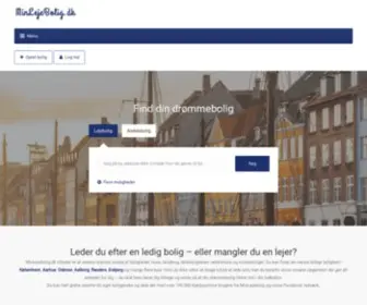 Minlejebolig.dk(Find lejeboliger og ledige lejligheder i hele Danmark) Screenshot