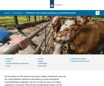 Minlnv.nl(Ministerie van Landbouw) Screenshot