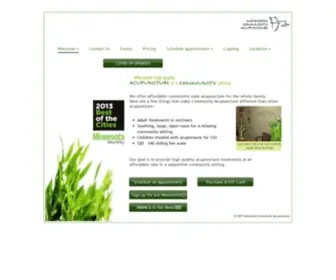 Minnca.com(Affordable community acupuncture for pain in Minneapolis and St Paul) Screenshot