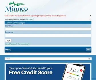 Minnco.com(Minnco Credit Union) Screenshot