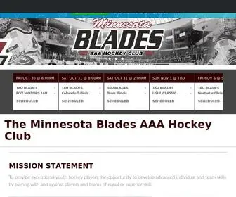 Minnesotablades.com(The Minnesota Blades) Screenshot