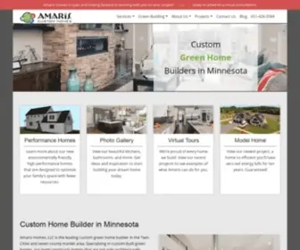 Minnesotagreenhomebuilder.com(Custom Green Home Builders in Minneapolis MN) Screenshot