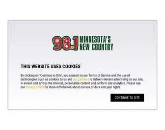 Minnesotasnewcountry.com(Minnesota's New Country) Screenshot