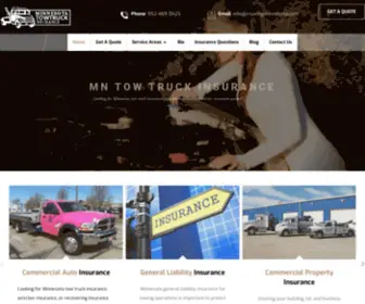 Minnesotatowtruckinsurance.com(Minnesota Tow Truck Insurance) Screenshot