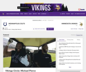 Minnesotavikings.com(Minnesota Vikings Home) Screenshot
