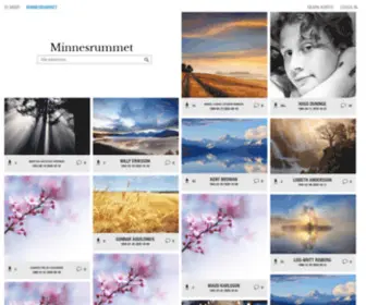 Minnesrummet.se(En plats för att minnas och hedra) Screenshot
