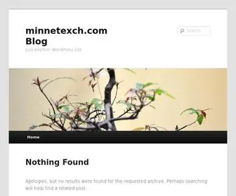 Minnetexch.com(Just another WordPress site) Screenshot