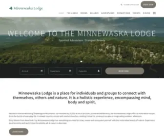 Minnewaskalodge.com(Holistic Vacation Retreat in Hudson Valley New Paltz NY) Screenshot