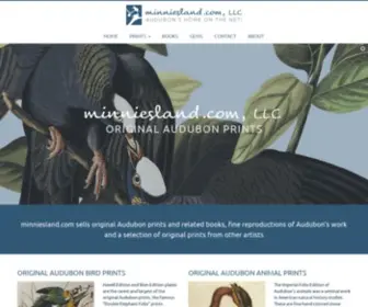 Minniesland.com(Original Audubon Prints) Screenshot