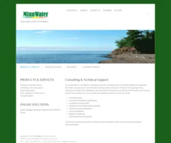 Minnwater.com(Global Leader in Water and Wastewater) Screenshot