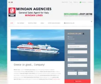 Minoan.it(Traghetti Minoan Lines e Grimaldi Lines per Grecia) Screenshot