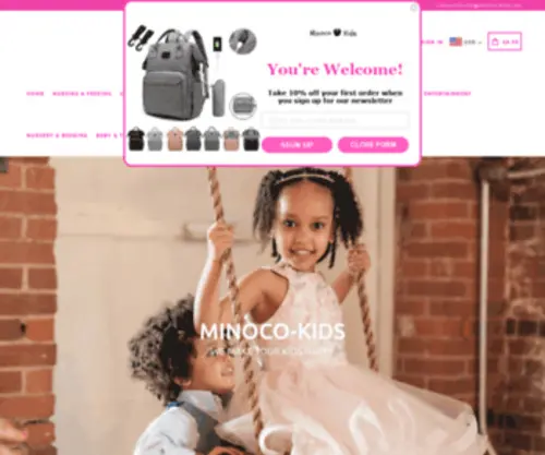 Minoco-Kids.com(A big store for your little ones) Screenshot