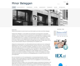 Minorbeleggen.nl(Minor Beleggen) Screenshot