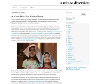 Minordiversion.com(A minor diversion) Screenshot