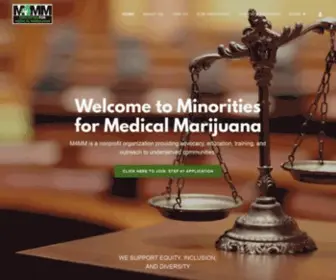 Minorities4Medicalmarijuana.org(Minorities for Medical Marijuana) Screenshot