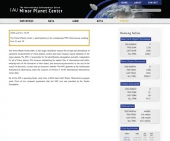 Minorplanetcenter.org(We are the official body) Screenshot