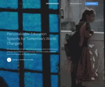 Minorpreneurs.com(Personalizable Education Systems) Screenshot