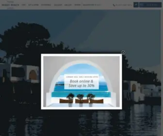Minosbeach.com(Deluxe Hotel in Crete) Screenshot