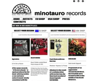 Minotaurorecords.com(Minotauro Records) Screenshot