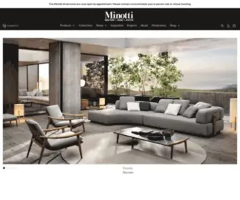 Minottibyddc.com(Minotti New York) Screenshot