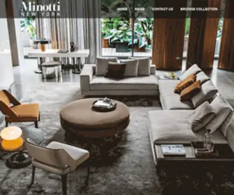 Minottiny.com(Minotti New York) Screenshot