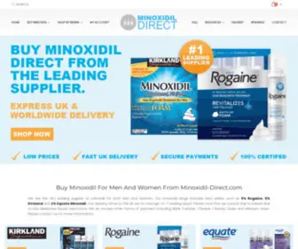 Minoxidil-Direct.com(Buy Kirkland Minoxidil 5% For Men And Women UK) Screenshot