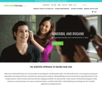Minoxidilshop.com(Create an Ecommerce Website and Sell Online) Screenshot