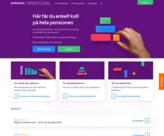 Minpension.se(Här får du enkelt koll på hela din pension) Screenshot