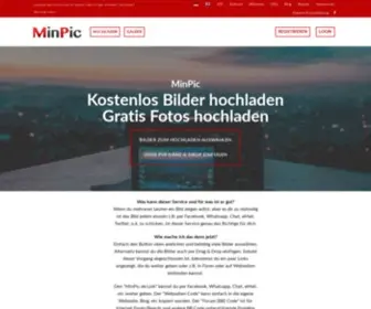 Minpic.de(Bilder hochladen kostenlos) Screenshot