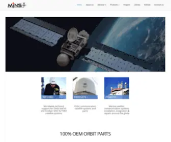 Minstech.com(Marine Satellite Communications Systems) Screenshot