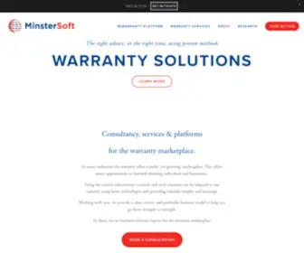 Minstersoft.co.uk(MinsterSoft Warranty Platforms & Services) Screenshot