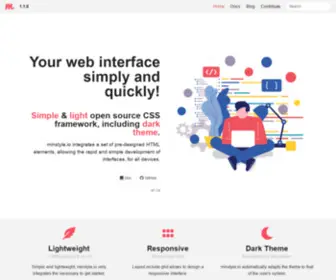 Minstyle.io(Simple and light open source CSS framework) Screenshot