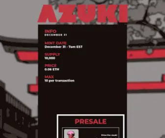 Mint-Azuki.club(Azuki) Screenshot