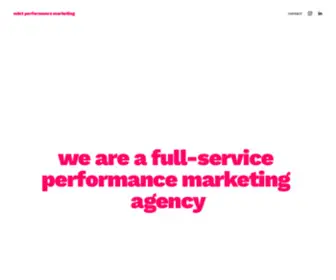 Mint-Performancemarketing.com(Performance marketing agency) Screenshot