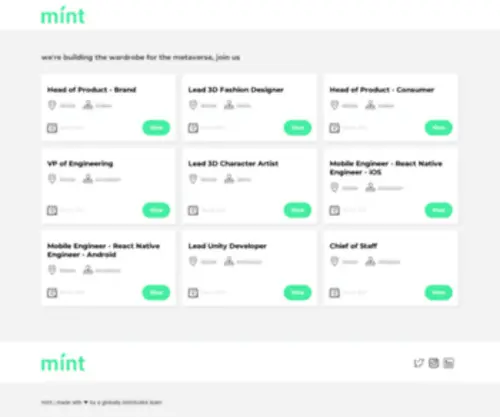 Mint.co(Purchase this domain) Screenshot