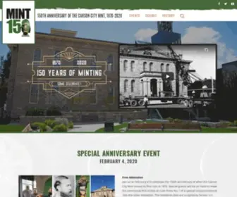 Mint150.com(Nevada state museum) Screenshot