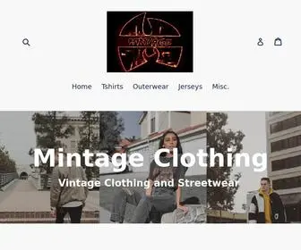 Mintageclothing.com(Vintage clothing) Screenshot