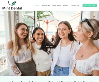 Mintdentalgc.com.au(Mint Dental Mudgeeraba) Screenshot