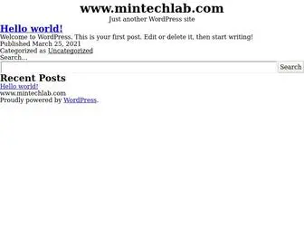 Mintechlab.com(Just another WordPress site) Screenshot