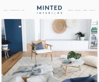 Mintedinteriors.com(Minted Interiors a boutique interior styling studio) Screenshot