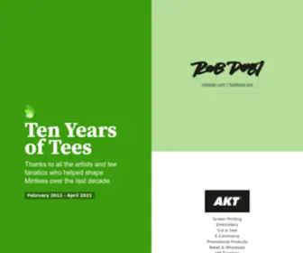 Mintees.com(Ten Years of Tees) Screenshot
