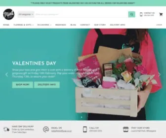 Mintfloral.co.nz(FRESH LOCAL FLOWERS HAND DELIVERED) Screenshot