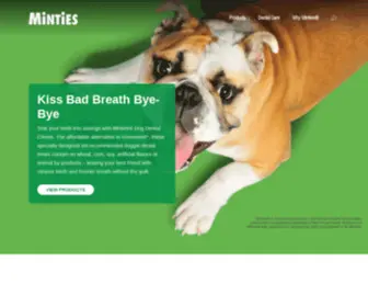 Minties.com(Minties® Dog Dental Chews) Screenshot