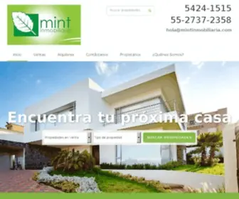 Mintinmobiliaria.com(Bienvenido a MINT inmobiliaria) Screenshot