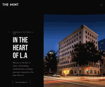 Mintlivingla.com(The Mint) Screenshot