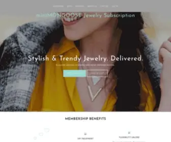 Mintmongoose.com(The Jewelry Membership Inspired by Real Life) Screenshot