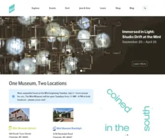 Mintmuseum.org(The Mint Museum) Screenshot