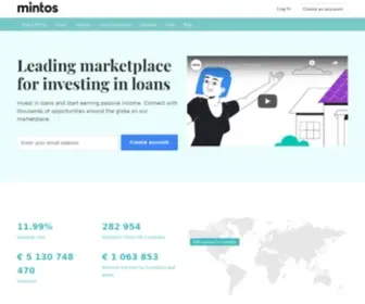 Mintos.com(Build wealth with investments in loans) Screenshot