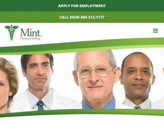 Mintphysicians.com(Mint Physician Staffing) Screenshot